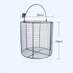 Round sterilisation cleaning baskets, stainless steel