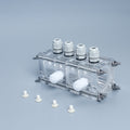 Quattro chamber cube-shaped reactor for microbial fuel cell (MFC), capacity 4 x 14 ml each singel chamber