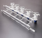 Double bank vacuum manifold, ports 3 to 6 ,Schlenk line