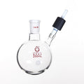 Schlenk round flask with joint and high vacuum valve on side, capacity 50 to 1000 ml