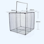 Square sterilisation cleaning baskets, stainless steel
