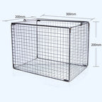 Square sterilisation cleaning baskets, stainless steel