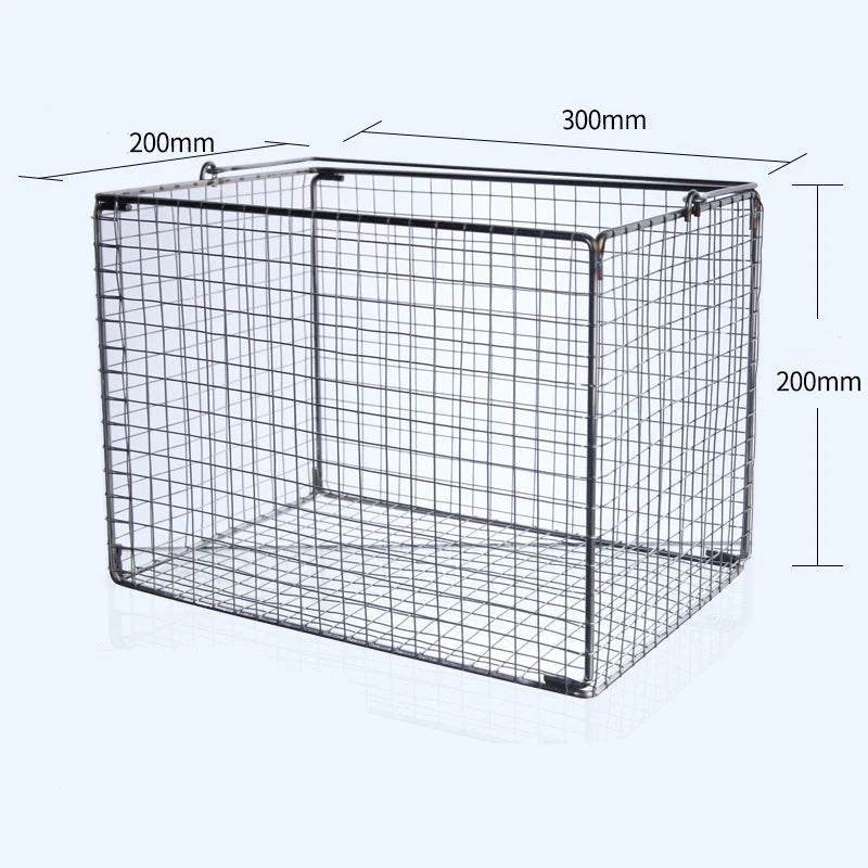 Square sterilisation cleaning baskets, stainless steel