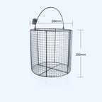 Round sterilisation cleaning baskets, stainless steel