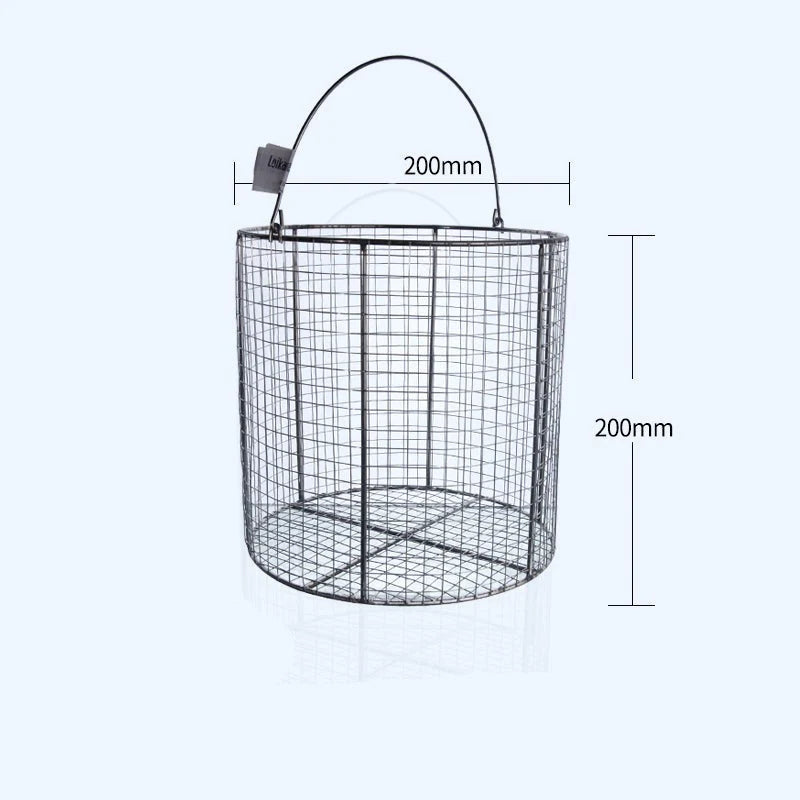 Round sterilisation cleaning baskets, stainless steel