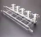 Double bank vacuum manifold, ports 3 to 6 ,Schlenk line