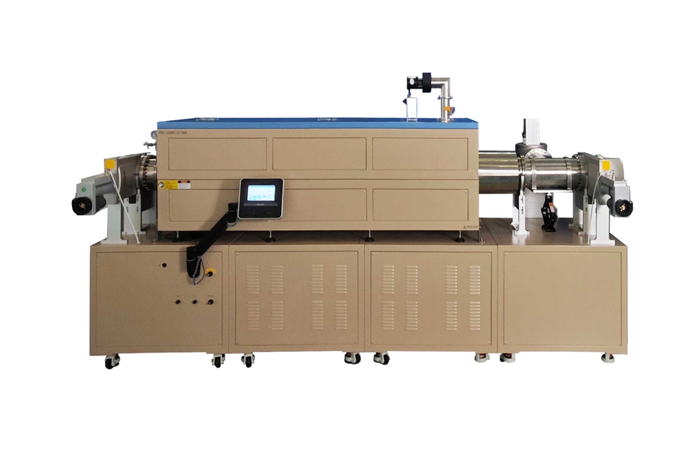 Dual-Glovebox Integrated 1200°C Four-Zone Tube Furnace-OTF-1200X-IV-GB