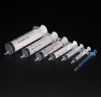 PVC Disposable syringe with double sealing ring, capacity 1 to 100 ml