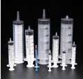 PVC Disposable syringe with double sealing ring, capacity 1 to 100 ml