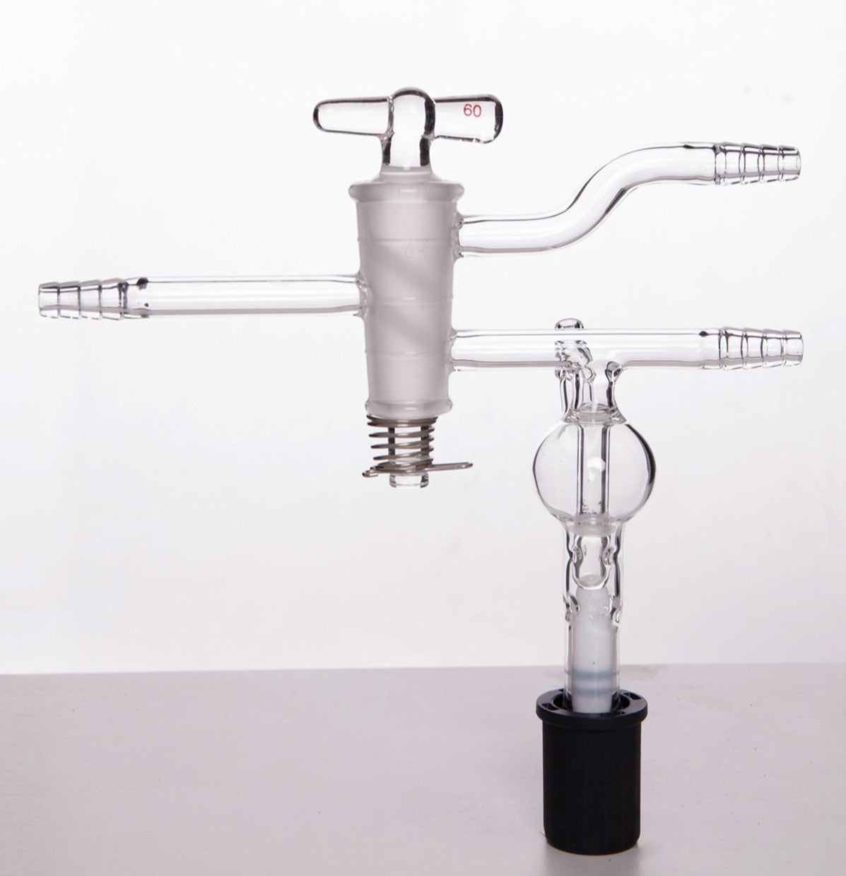 Rapid purge valve with bubbler
