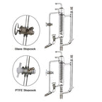 Reflux distillation head with Dimroth spiral