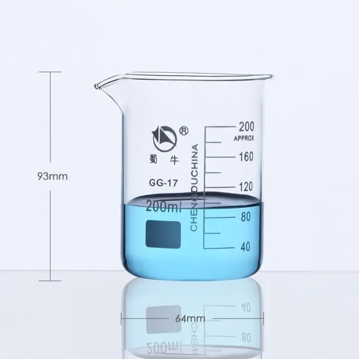 Short beaker, 5 ml to 10000 ml
