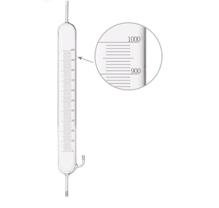 Soap bubble flowmeters, capacity 1 ml to 10 L