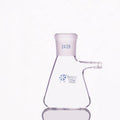 Suction bottle in erlenmeyer shape with joint, capacity 125 to 20000 ml