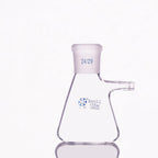 Suction bottle in erlenmeyer shape with joint, capacity 125 to 20000 ml