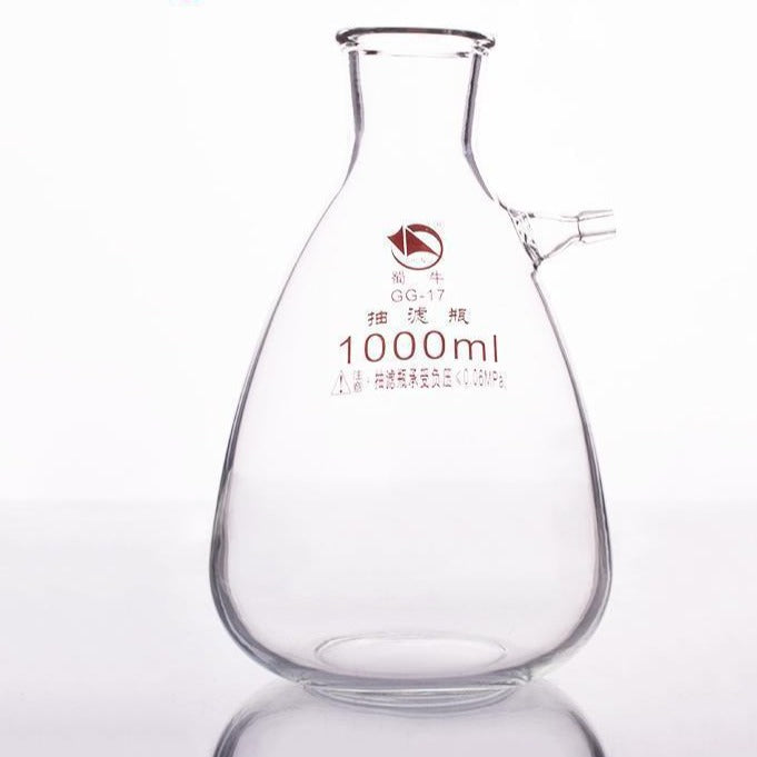 Suction bottle with glass olive, capacity 125 to 20000 ml