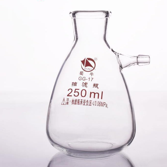 Suction bottle with glass olive, capacity 125 to 20000 ml