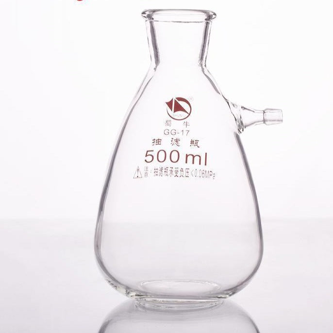 Suction bottle with glass olive, capacity 125 to 20000 ml