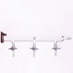 Single bank vacuum manifold, ports 3 to 6 ,Schlenk line