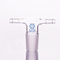 T-shaped connecting adapter with 2 hose connectors