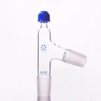 Thermometer adapter with 75° connecting tube and joint
