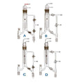 Variable reflux distillation head