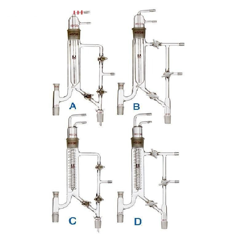 Variable reflux distillation head