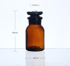 Wide mouth bottle, brown glass, ungraduated, 30 ml to 1.000 ml