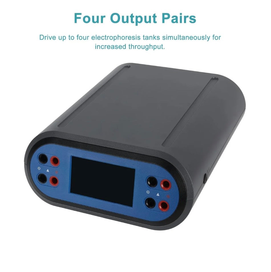 Electrophoresis Power Supply, 0-600 V, 0-3000 mA, 4 Outputs