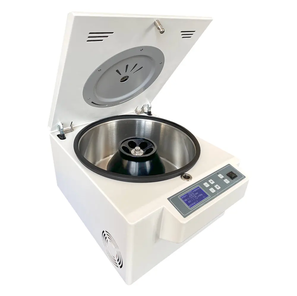 Benchtop High-Speed Centrifuge, 304 Stainless, 100-10000 rpm, 2-100 ml capacity, Angle Rotor
