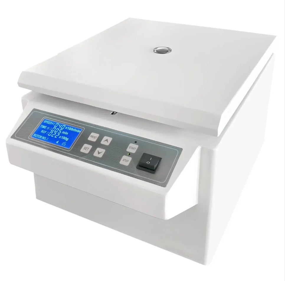 Benchtop Low-Speed Centrifuge, 304 Stainless, 100-4000 rpm, 15 ml Capacity, Angle Rotor/Swing Rotor