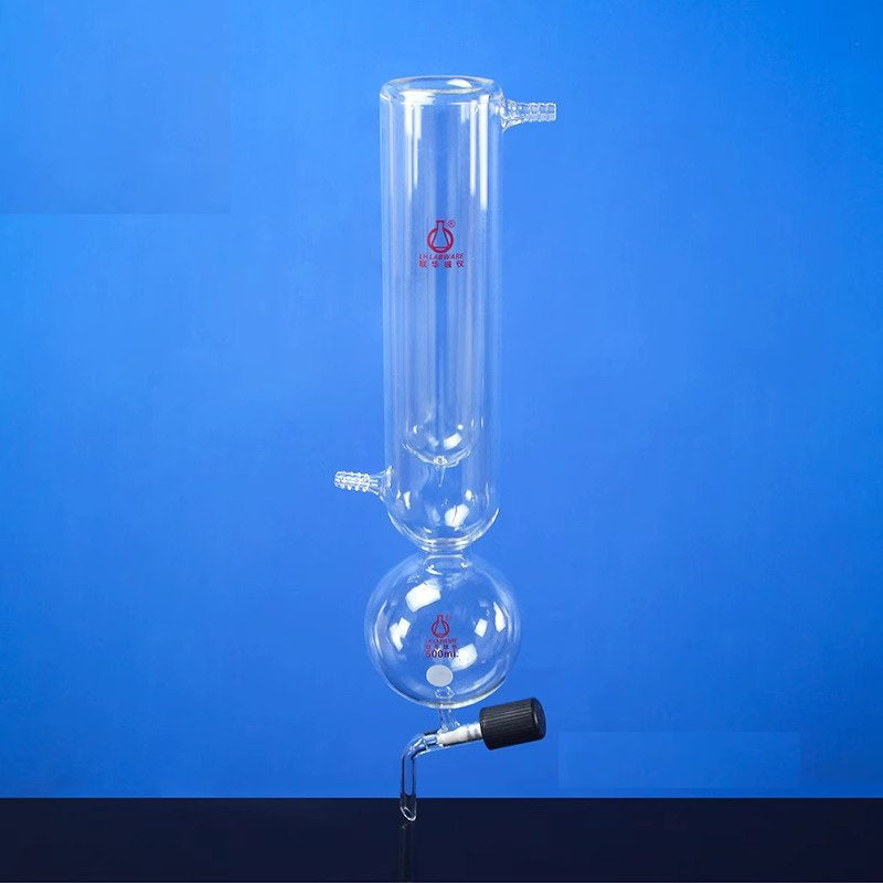 Dewar cold trap with reservoir and outlet on bottom